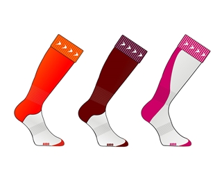 Dual Color Football Socks
